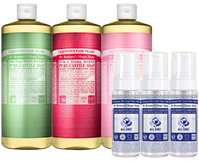 ▲닥터 브로너스 5월 매직솝 950ml 3종 세트 (향 선택 가능) 69,900원