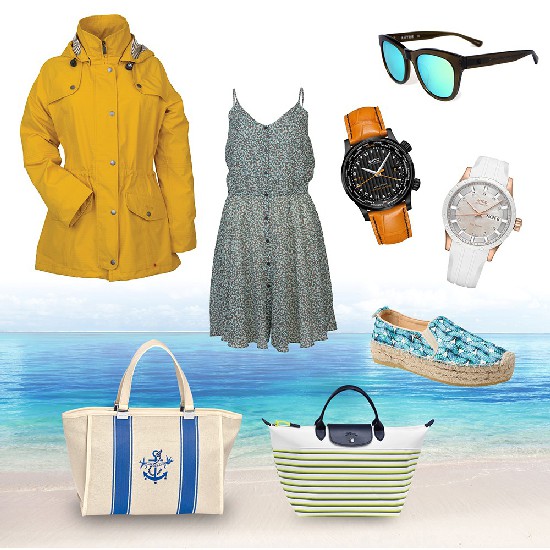 ▲ 자켓,원피스: 바버(Barbour), 시계: 미도(MIDO), 선글라스: 오뚜르(Autre), 가방,신발: 롱샴(Longchamp)