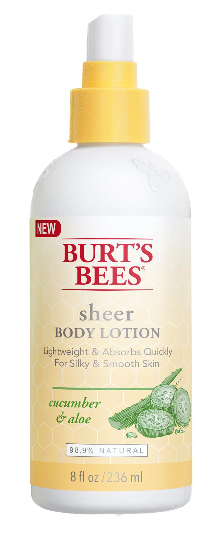 ▲ 버츠비 큐컴버& 알로에 쉬어 바디로션236ml / 33,000원