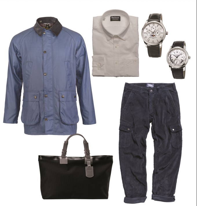 ▲사진: 시계_프레드릭 콘스탄트(FREDERIQUE CONSTANT)/가방_롱샴(LONGCHAMP)/의류_바버(BARBOUR)