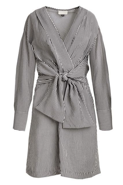 ▲Pixie Market (Stripe Waist Tie Sleeve Dress)