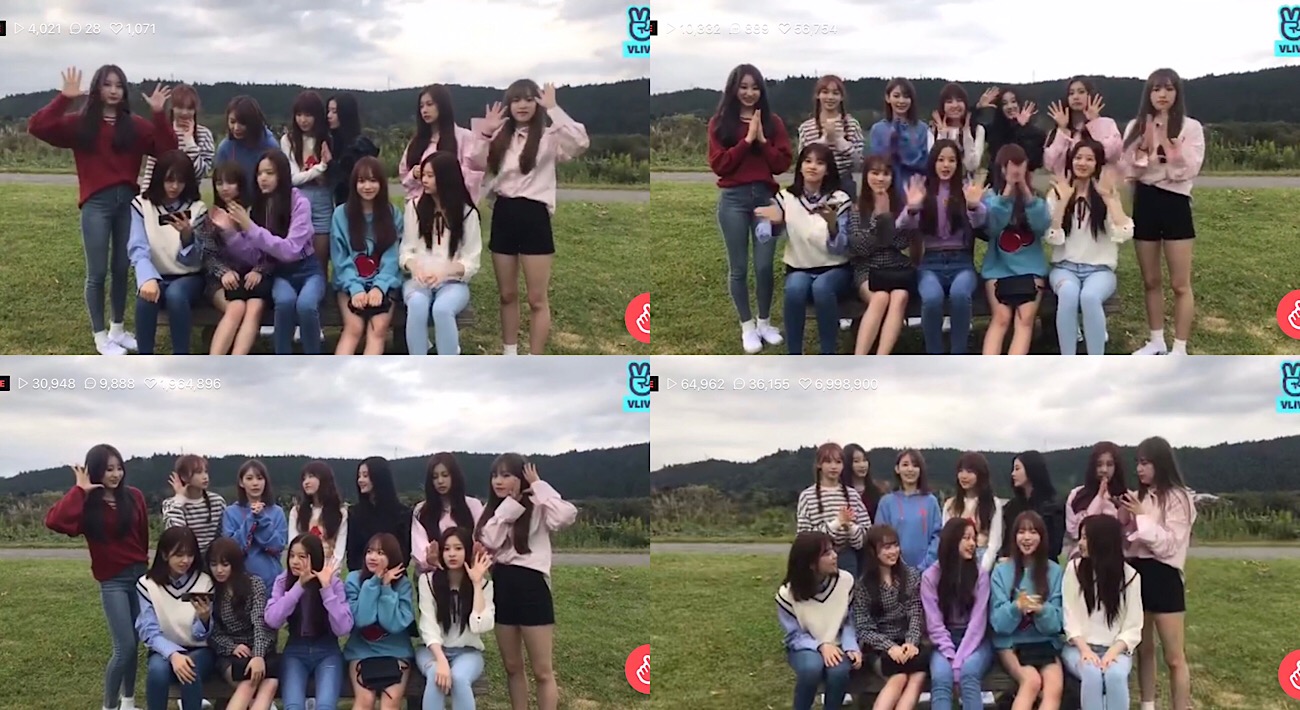 (1004) 아이즈원 두 번째 야외 브이라이브 캡처 이미지.jpg