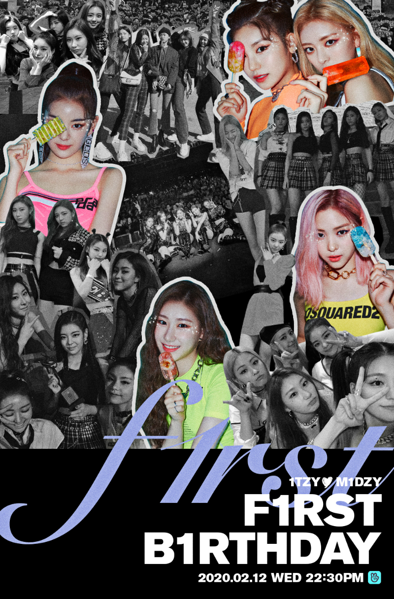ITZY 데뷔 1주년 브이라이브 예고 포스터 이미지.jpg