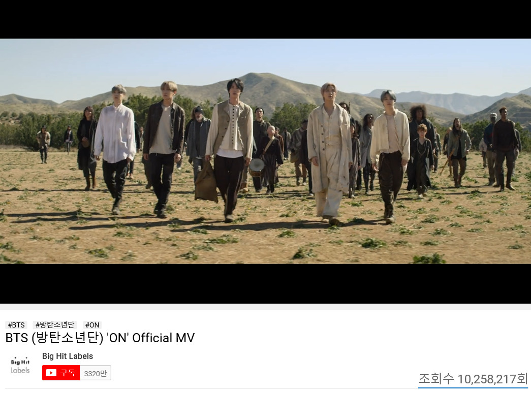 방탄소년단_ON 두 번째 뮤직비디오_1000만뷰_갈무리(1).jpg